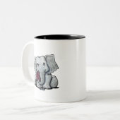 KiniArt Baby Elephant Mug (Devant gauche)