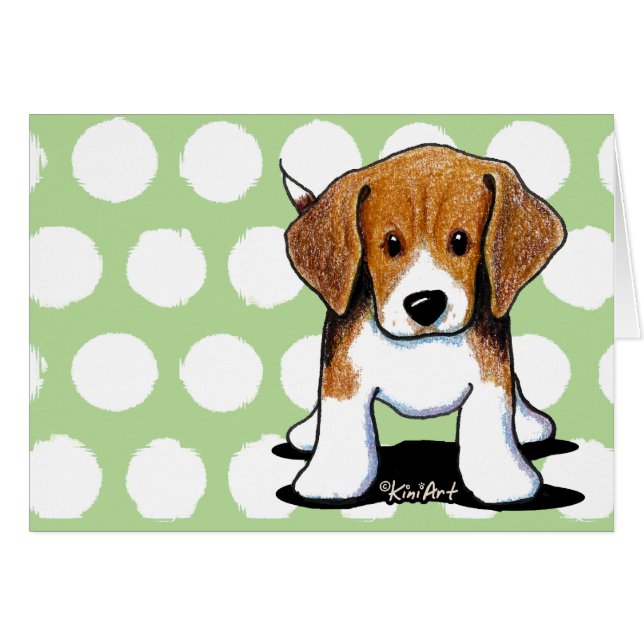 KiniArt Beagle Pup (Voorkant Horizontaal)
