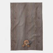 KiniArt Beaver Kitchen Towel Theedoek (Verticaal)