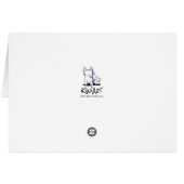 KiniArt Bee Carte pour notes (Dos Horizontal)