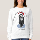 KiniArt Bernadoodle Sweatshirt de Noël (Devant)