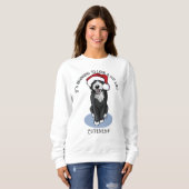 KiniArt Bernadoodle Sweatshirt de Noël (Devant entier)