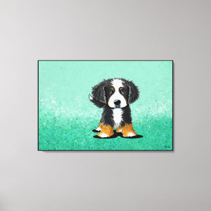 KiniArt Bernese Mountain Dog Canvas Afdruk