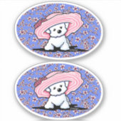 KiniArt Bichon Belle Vinyl Stickers (Voorkant)
