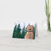 KiniArt Bigfoot Sasquatch Note Card Kaart (Voorkant)