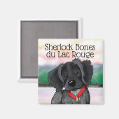 KiniArt Black Roan Brittany Magnet Magneet (Voorkant / Achterkant)