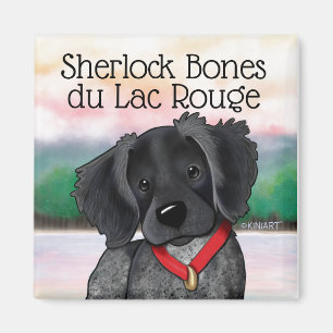 KiniArt Black Roan Brittany Magnet Magneet