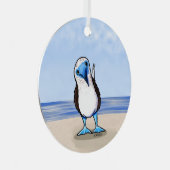 KiniArt Blue Footed Bird Ornament (Voorkant Rechts)