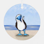KiniArt Blue Footed Bird Ornament (Achterkant)
