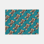 KiniArt Border Terrier Fleece Deken (Voorkant (Horizontaal))