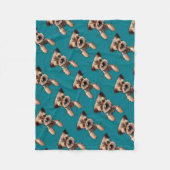 KiniArt Border Terrier Fleece Deken (Voorkant)