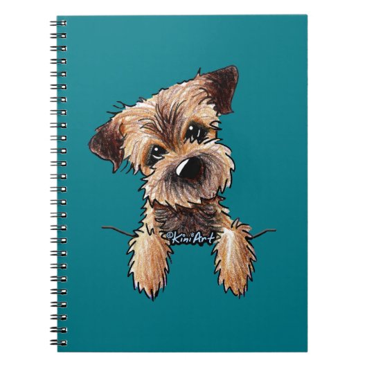 KiniArt Border Terrier Notitieboek (Voorkant)