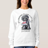 KiniArt Bouvier des Flandres Sweatshirt de Noël (Devant)