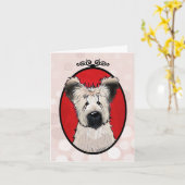 KiniArt Briard Kaart (Gele Bloem)