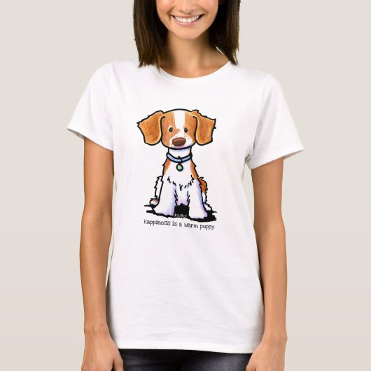 KiniArt Brittany dog T-shirt (Voorkant)