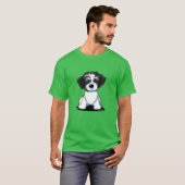 KiniArt BW Parti Havanese T-Shirt (Voorkant volledig)