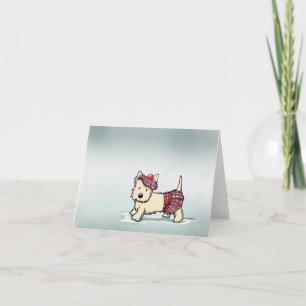 KiniArt Cairn Rainy Day Wenskaart Notitiekaartje