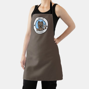 KiniArt Cairn Terrier Coffee All-Over Print Apron Schort