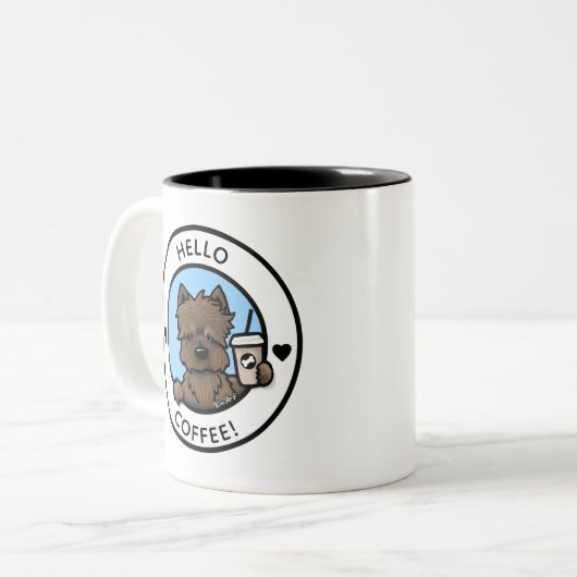 KiniArt Cairn Terrier Coffee Mug (Devant gauche)