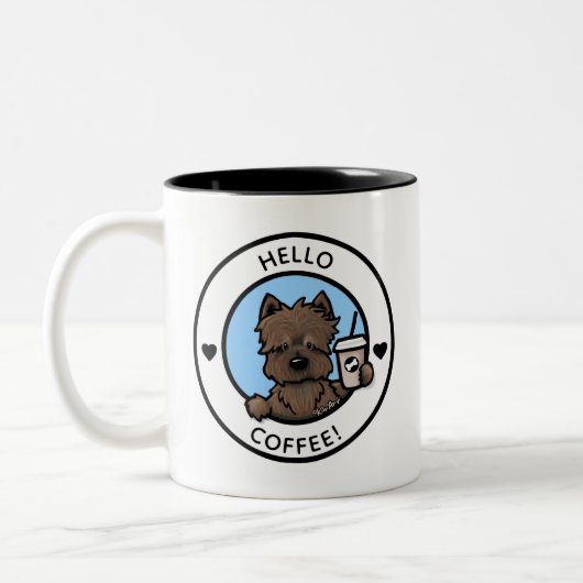 KiniArt Cairn Terrier Coffee Mug (Gauche)