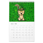KiniArt Cairn Terrier Petit Calendrier (Mar 2026)