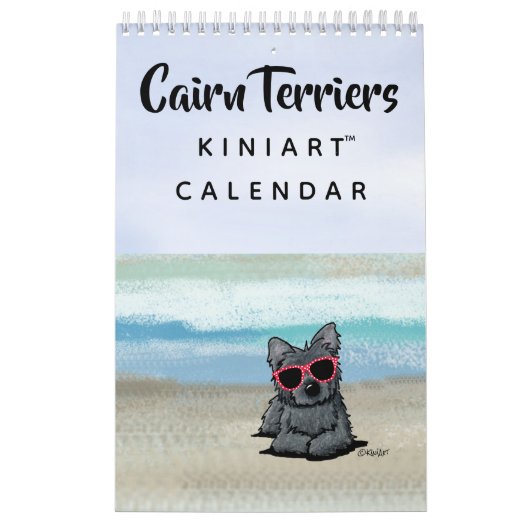 KiniArt Cairn Terrier Petit Calendrier (Protection)