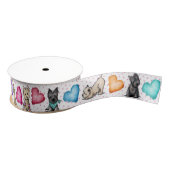 KiniArt™ Cairn Terrier Puppy Love Grosgrain Lint (Spoel)
