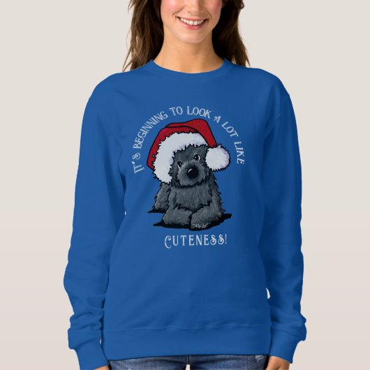 KiniArt Cairn Terrier Sweatshirt de Noël (Devant)