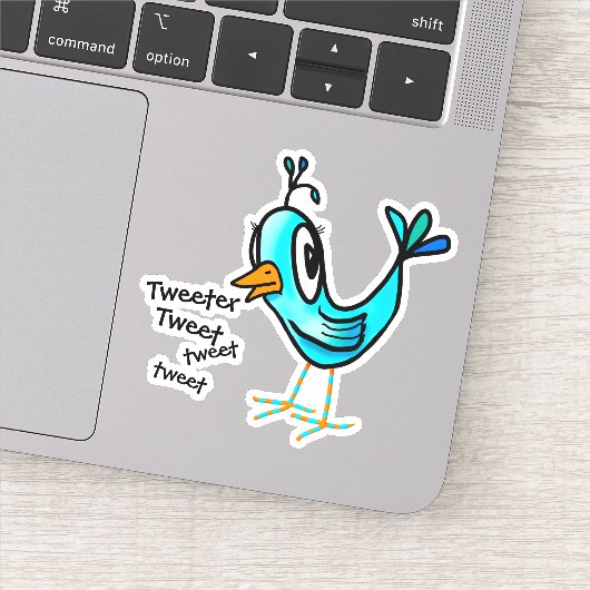 KiniArt Chatty Little Bird Sticker (Detail)
