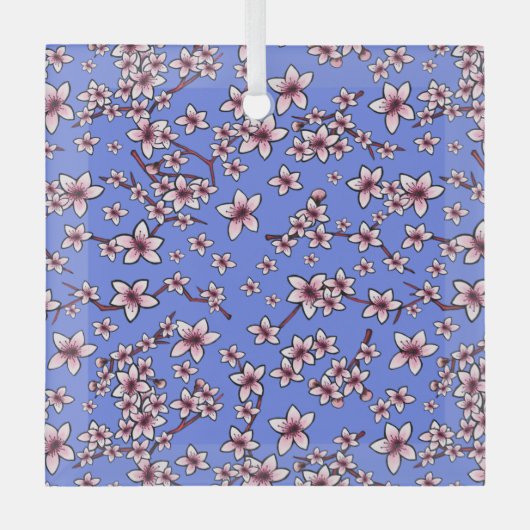 KiniArt Cherry Blossom Glas Ornament (Voorkant)