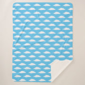 KiniArt Clouds Sherpa Blanket Sherpa Deken (Voorkant)