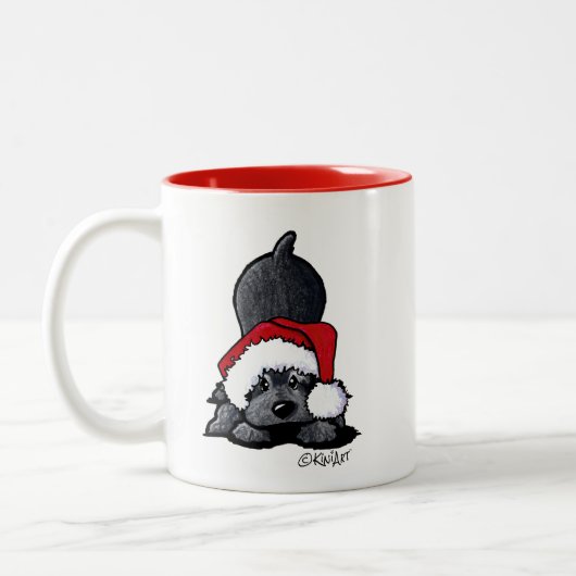KiniArt Cocker Spaniel Christmas Mug (Gauche)