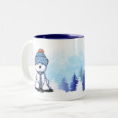 KiniArt Coton de Tulear Winter Mug (Devant gauche)