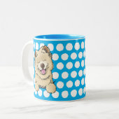 KiniArt crème souriante Chow Mug (Devant gauche)