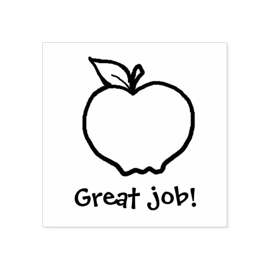 KiniArt Custom Apple Rubberstempel (Afrduk)