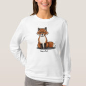 KiniArt Cute Fox T-Shirt (Voorkant)