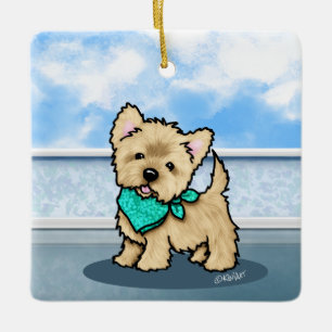 KiniArt Cutieface Cairn Ceramic Ornament