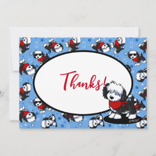 KiniArt Cutieface Havanais Carte de remerciements