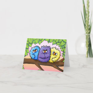 KiniArt Ditzy Chicks Bedankkaart