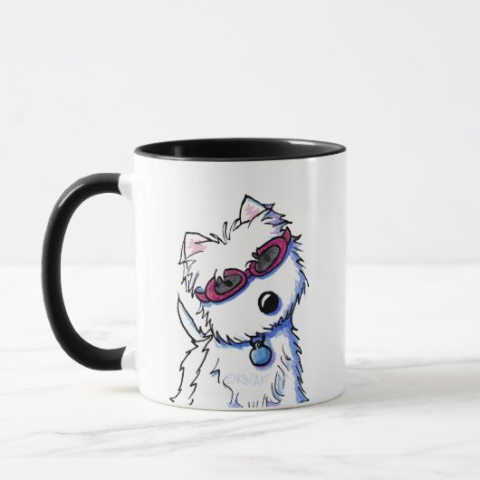 KiniArt Doggles Westie Mug (Gauche)