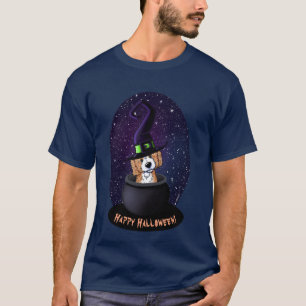 KiniArt Doodle Hond Heks Halloween Kaart T-shirt