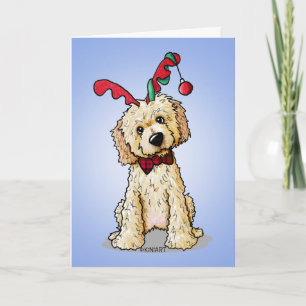 KiniArt DoodleMoji Reindeer Carte de Noël
