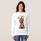 KiniArt DoodleMoji Sweatshirt de Noël (Devant entier)
