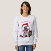KiniArt DoodleMoji Sweatshirt de Noël (Devant entier)