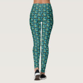 KiniArt Dragonfly Flowers Leggings (Dos)
