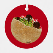 KiniArt Falafel Sandwich Metalen Ornament (Voorkant)
