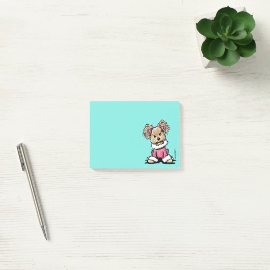 KiniArt Festive Yorkie Terrier Post-it® Notes (Kantoor)