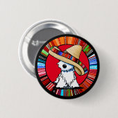 KiniArt Fiesta Westie Classic Ronde Ronde Button 5,7 Cm (Voorkant /achterkant)