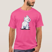 KiniArt Fluffyt Westie T-shirt (Voorkant)