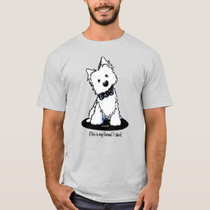 KiniArt Formal Draag Westie T-Shirt